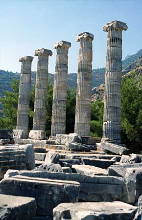Säulen in Pirene