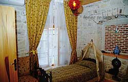Ein Zimmer im Focantique-Hotel