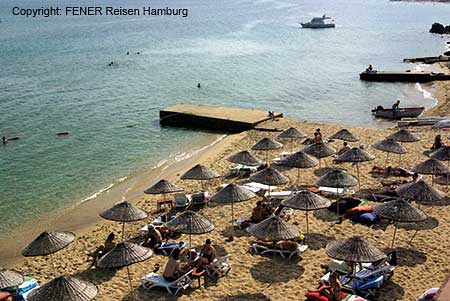 Der Hotel Strand, des Hotel Antik in Sinop in der Türkei an der Schwarzmeer Küste